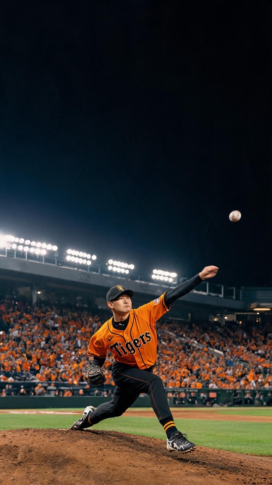 Kudo Hanshin Tigers Action - 4K Hintergrund