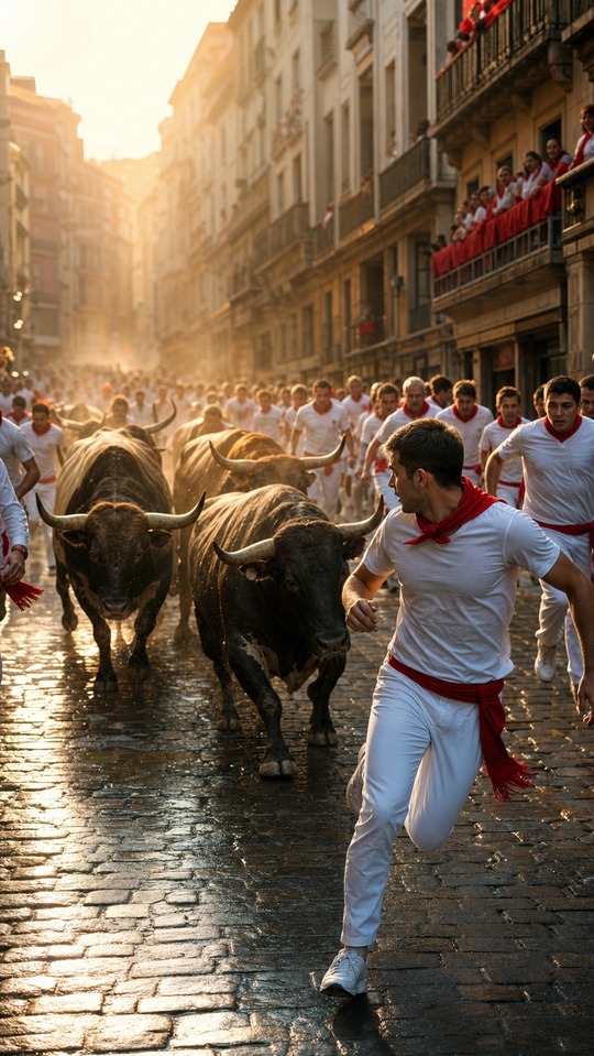 Deuxième Encierro San Fermín 2026 - Fond d'Écran 4K