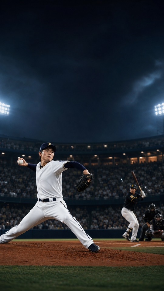 Orix vs SoftBank Realistic Baseball Action - 4K Wallpaper