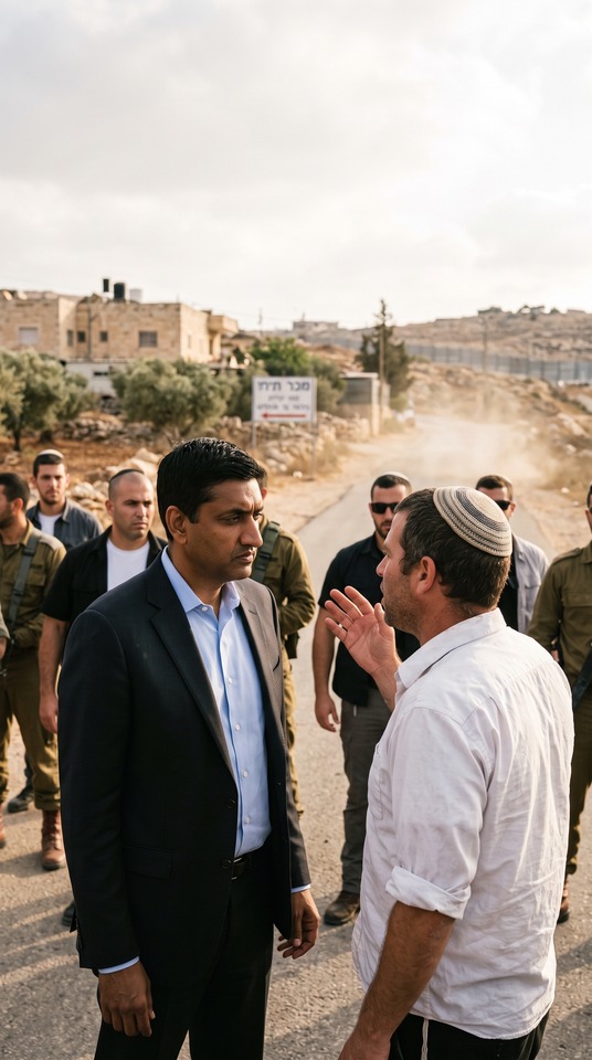 Drop Site News: Ro Khanna West Bank Encounter - 4K Wallpaper