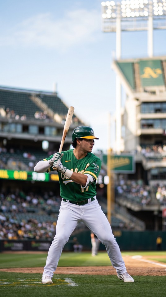 Tommy White Oakland Athletics Prospect - 4K Wallpaper