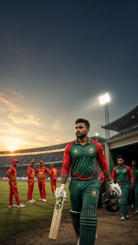 Simbabwe gegen Bangladesch - 4K Cricket Wallpaper