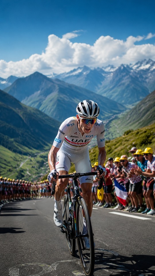 Classement Tour de France 2026 - 4K Cycling Background