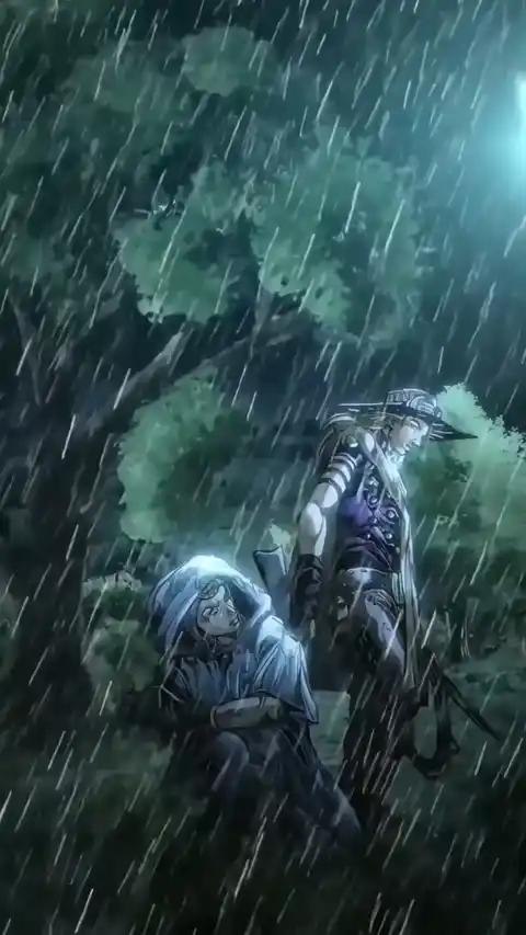 JoJo Steel Ball Run Johnny & Gyro Rain - Live Wallpaper