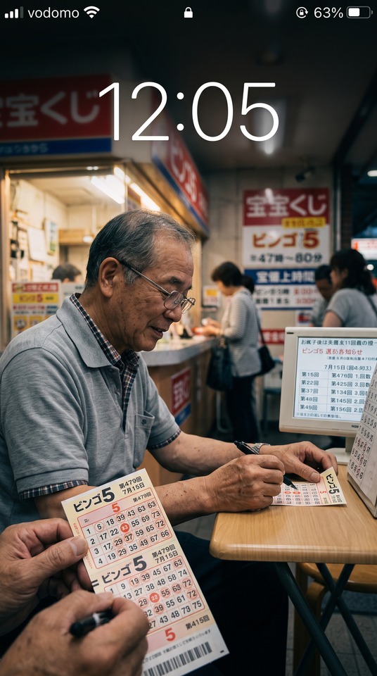 Lotería Bingo 5 Japón - Fondos 4K