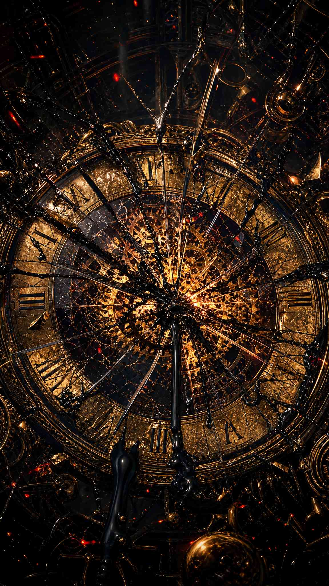 Reloj Mecánico Steampunk - Fondo 4K