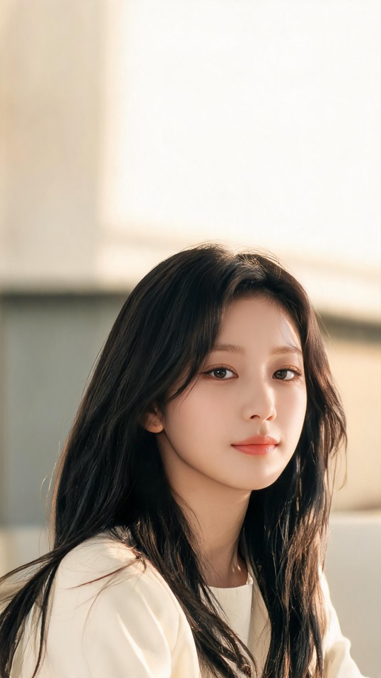 Jihyo TWICE Cinematic Portrait - 4K Wallpaper