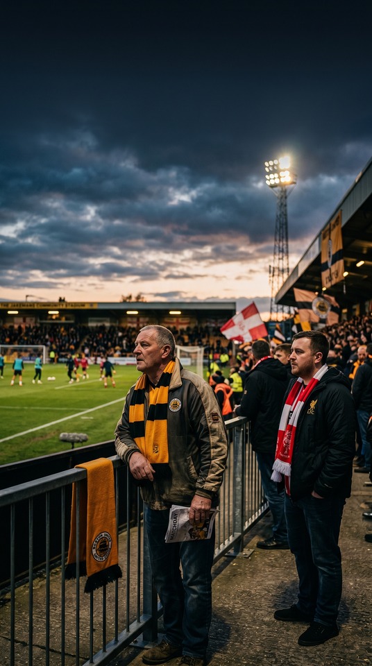 Boston United vs Lincoln City - 4K Fußball Hintergrund