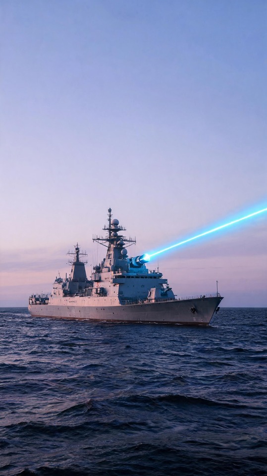 Bundeswehr Naval Laser Frigate - 4K Background