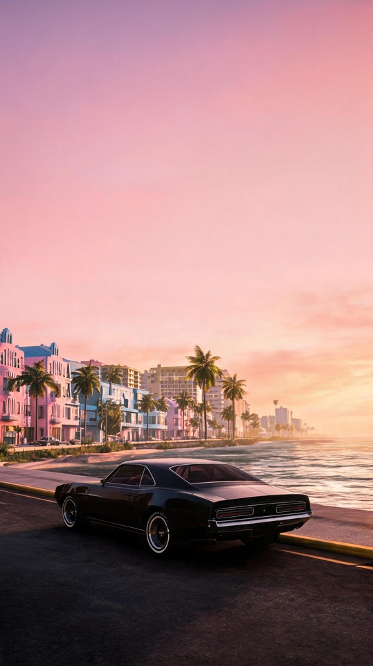 Grand Theft Auto VI Cinematic Vice City - 4K Wallpaper