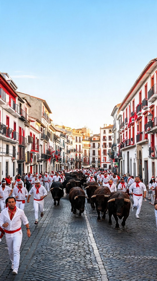 Lâcher de Taureaux San Fermín 2026 - Fond d'écran 4K