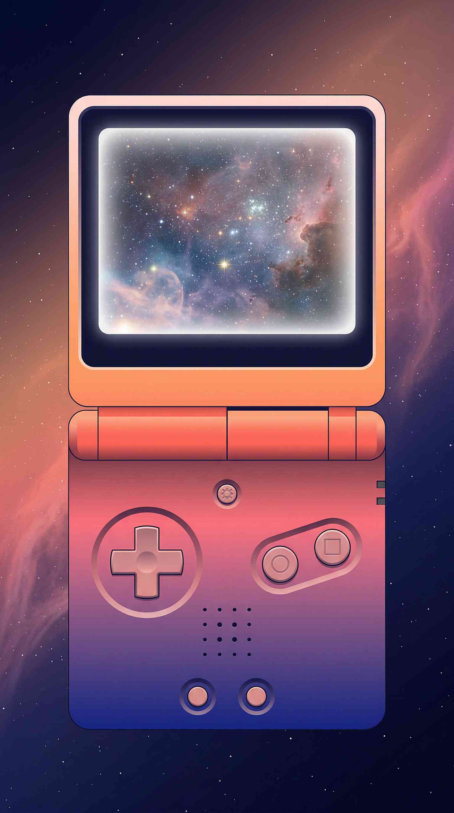 Retro Console Galaxy Art - 4K Wallpapers