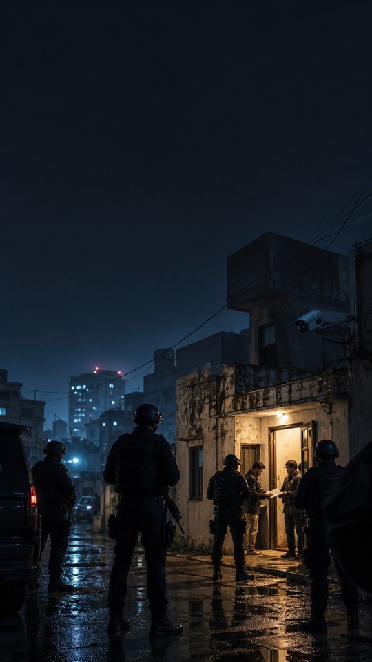 ल र स ब श น ई Tactical Police Raid - 4K Wallpaper