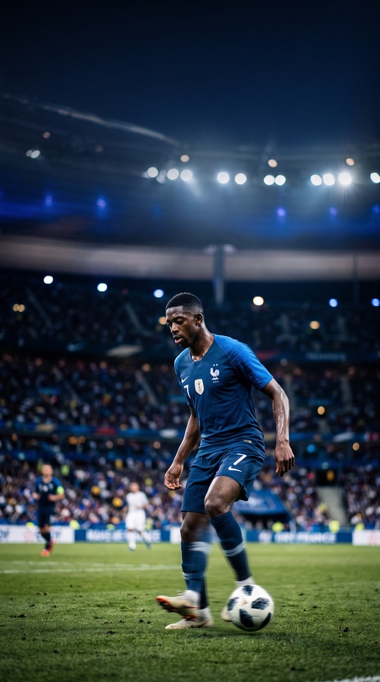 Ousmane Dembélé Équipe de France - Fond d'Écran HD