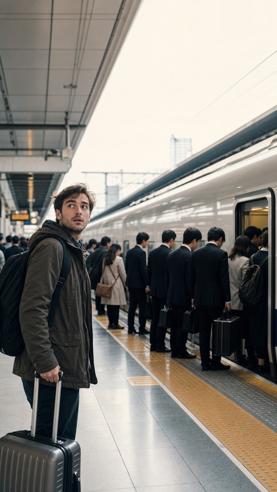 日本文化衝擊 車站景觀 - 4K手機桌布