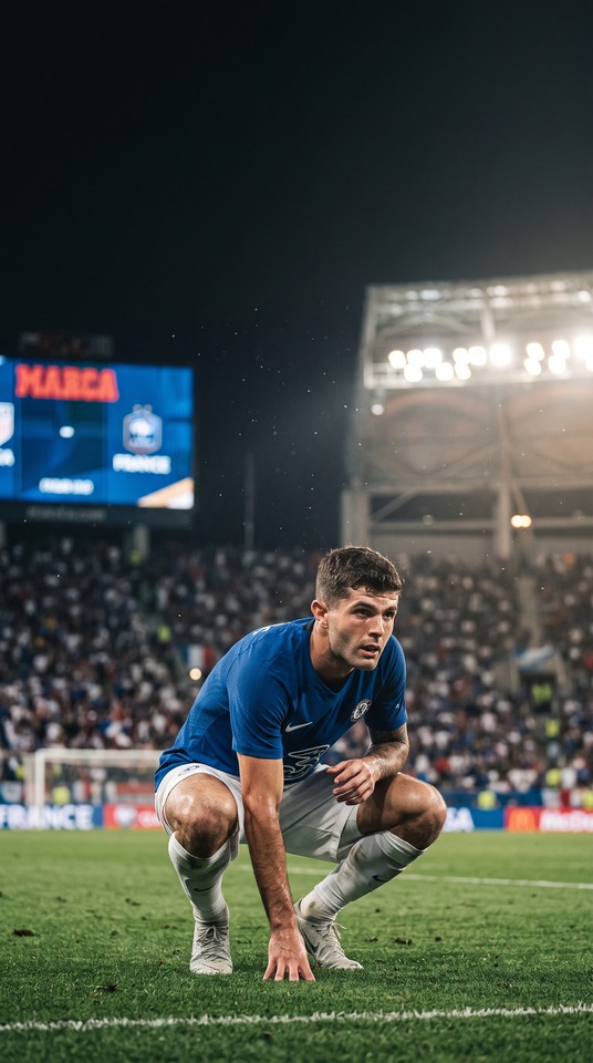 Christian Pulisic marca Realismus - 4K Hintergrundbild