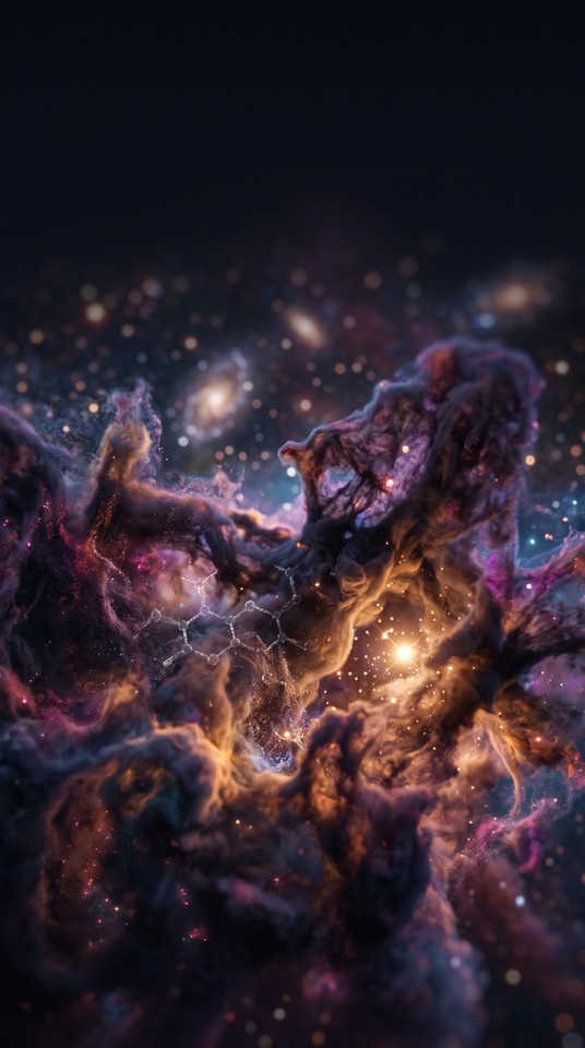 Interstellar Space Sugar Molecule - 4K Wallpapers