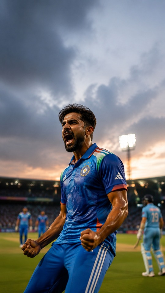 Gurnoor Brar Indian Cricket Celebration - 4K Wallpapers