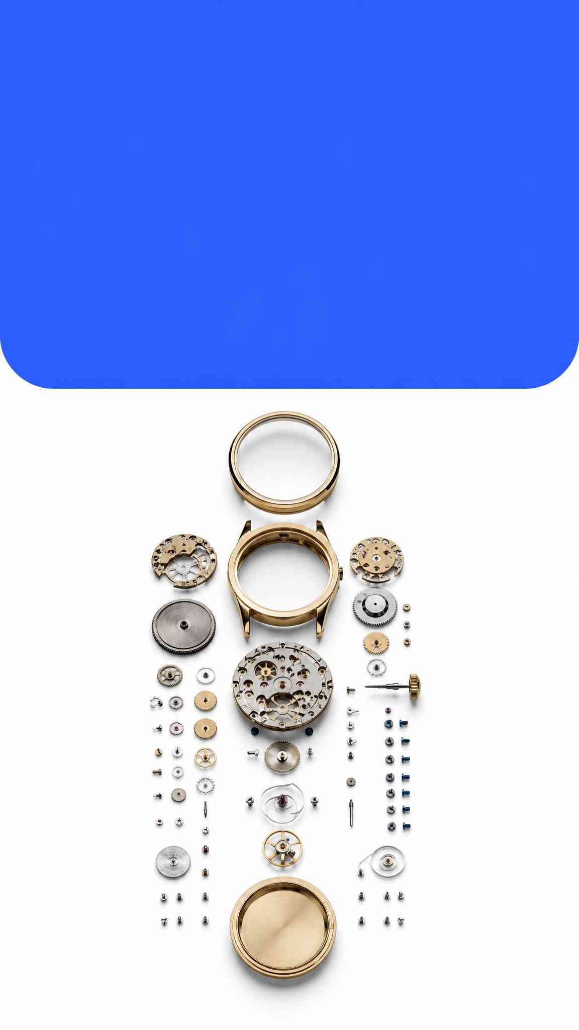 Mechanical Watch Parts - 4K Background