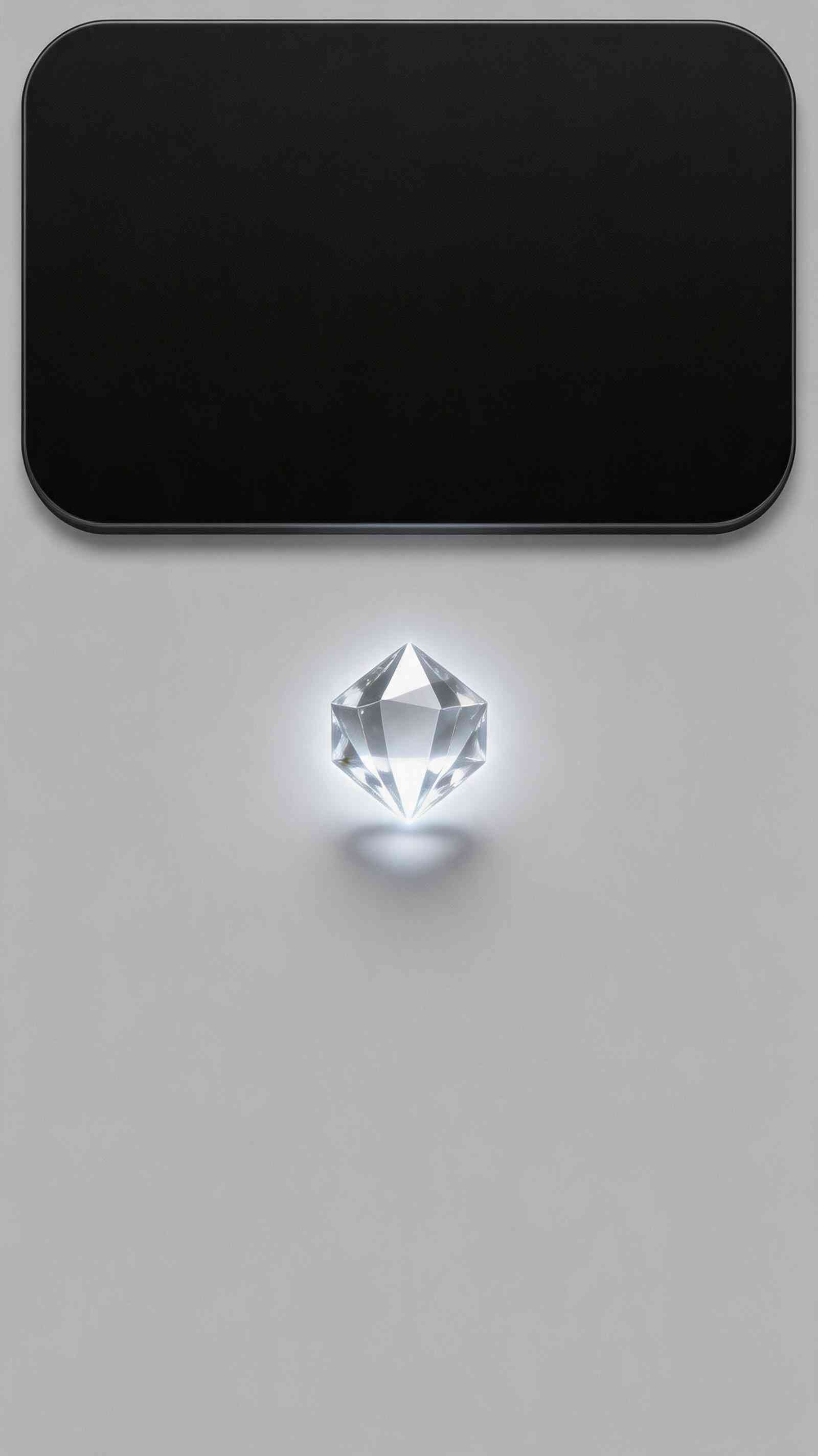 Crystal Prism Minimalist 3D - 4K Wallpaper