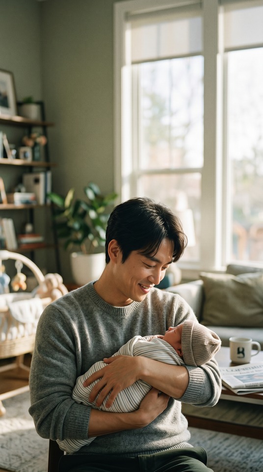 Song Seung-hyun Father & Son - 4K Phone Wallpaper