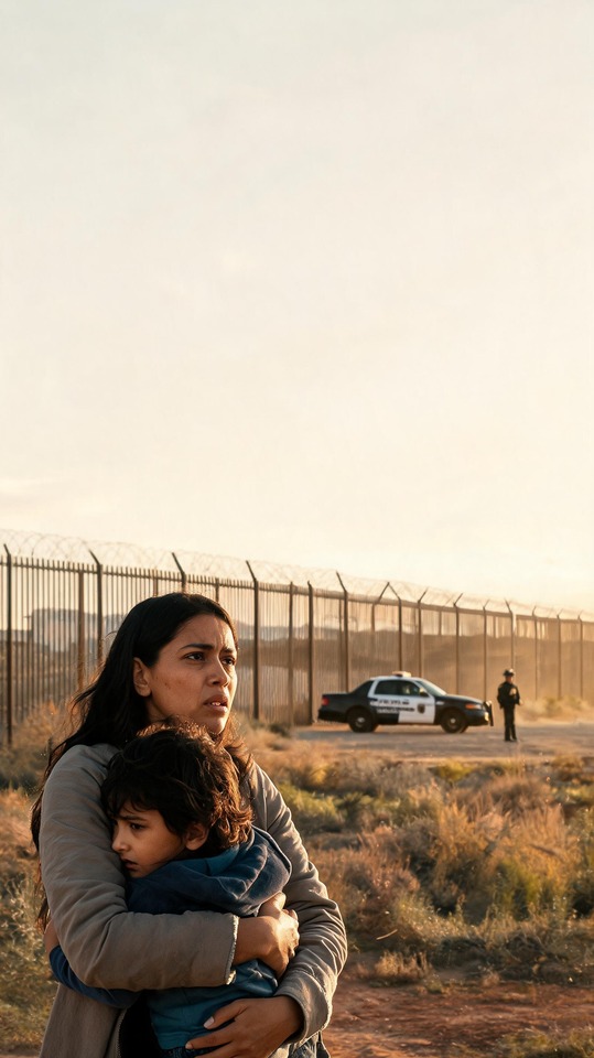Deportación (Deportation) Cinematic Border - 4K Wallpaper