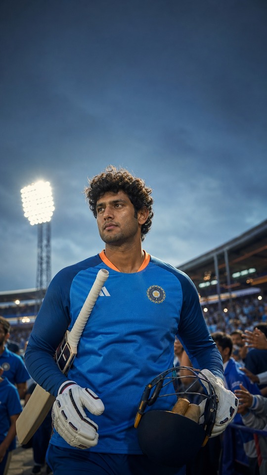 Shivam Dube Cinematic Portrait - 4K Wallpaper