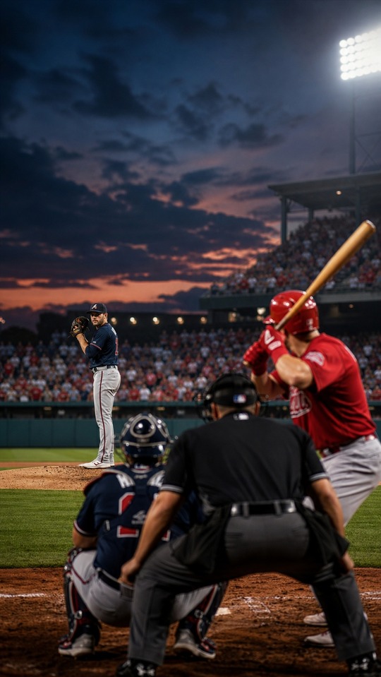 Braves vs Cardinals - Cinematic 4K Phone Wallpaper