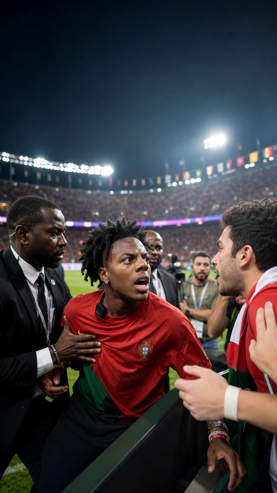 IShowSpeed Fan Confrontation FIFA - 4K Sports Wallpaper