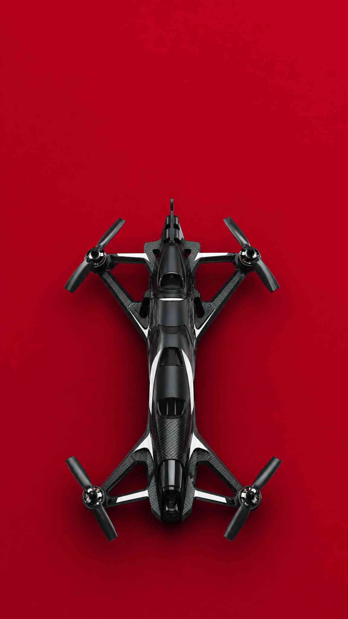Modern Black Drone 4K Wallpaper