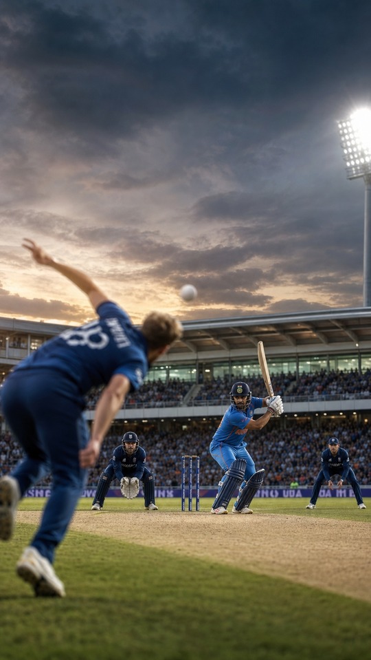 India National Cricket Team vs England Cricket Team Match Scorecard - 4K Wallpaper