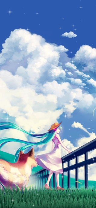 Hatsune Miku Sommerbrise - 4K Hintergrundbild
