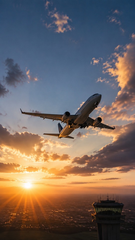 Flüge and Flights - Cinematic 4K Airplane Wallpaper