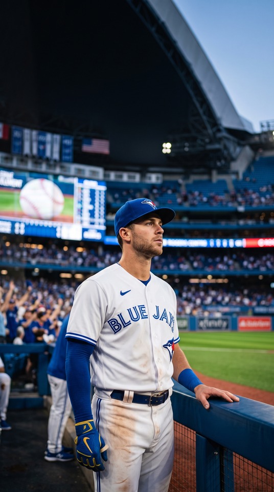 Ernie Clement Blue Jays Portrait - 4K Wallpaper
