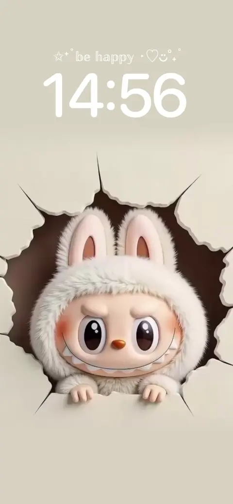 Labubu Rabbit Costume 3D - 4K Wallpaper