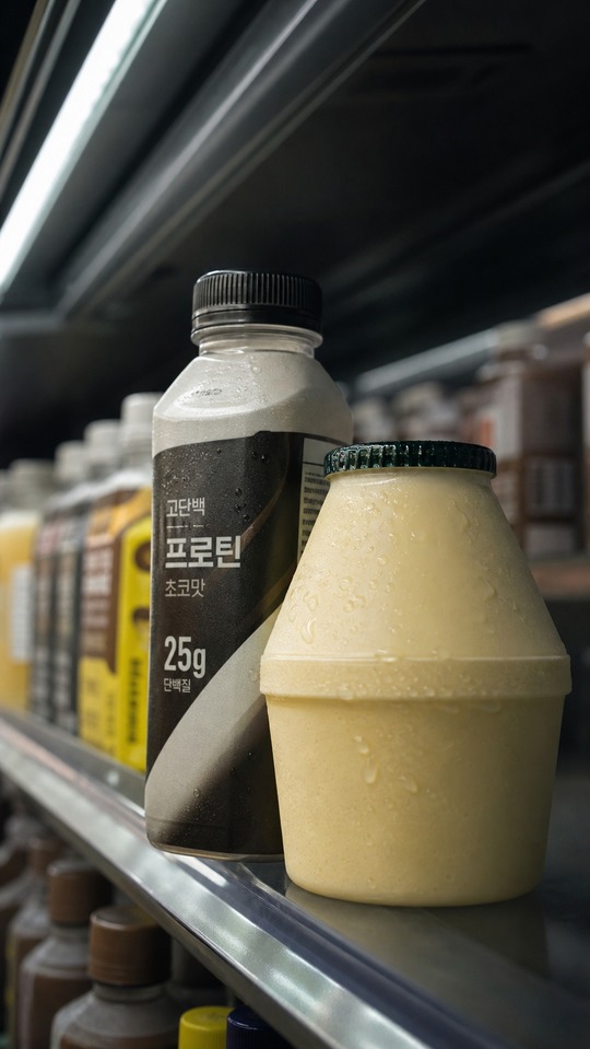 Korean Banana Milk & Protein Drink - 4K Lock Screen