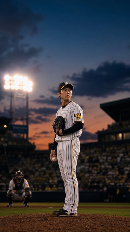Yuki Kesamaru Pitching Scene - 4K Wallpaper