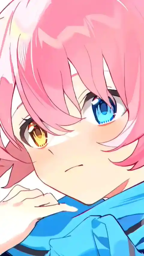 Anime Mädchen Pinke Haare - Live Hintergrund
