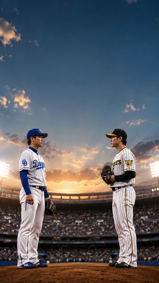 Chunichi Dragons vs Hanshin Tigers - 4K Baseball Wallpaper