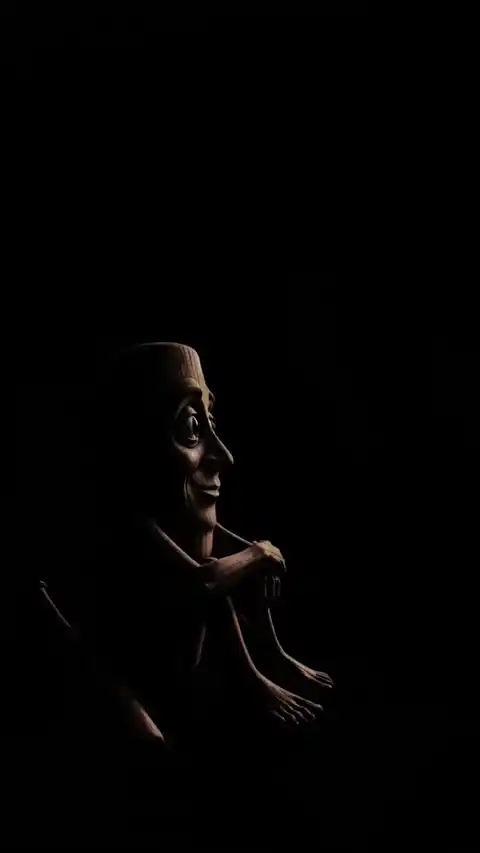 Wooden Tiki Totem Dark - Live Wallpaper