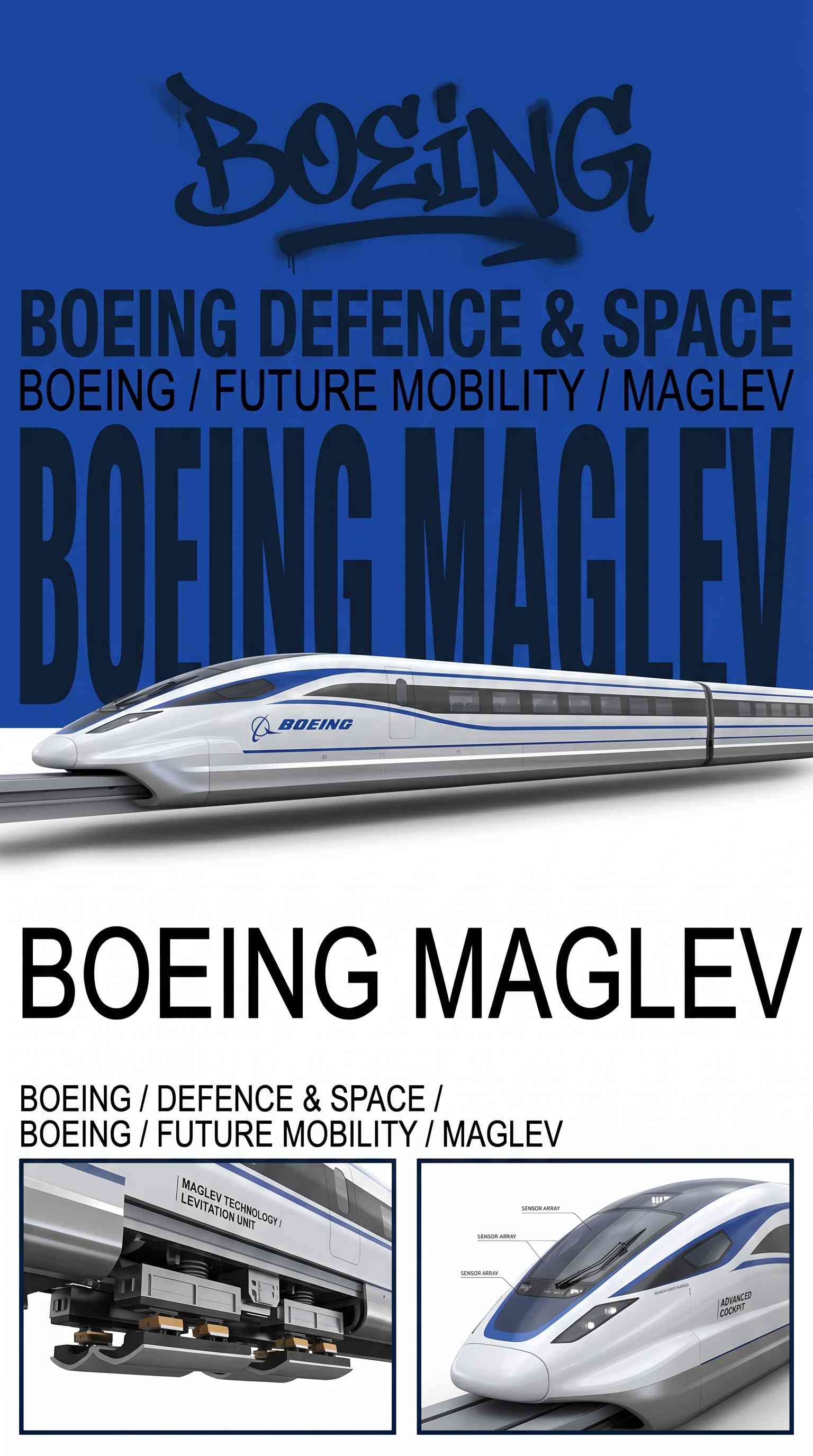 Boeing Maglev Concept - 4K Mobile Wallpaper