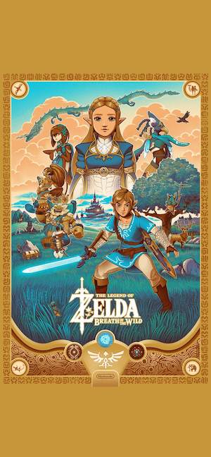Zelda Breath of the Wild Art Poster - 4K Wallpaper