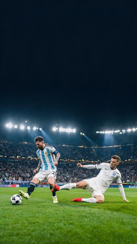 World Cup Results: Lionel Messi vs Elliot Anderson - 4K Wallpaper