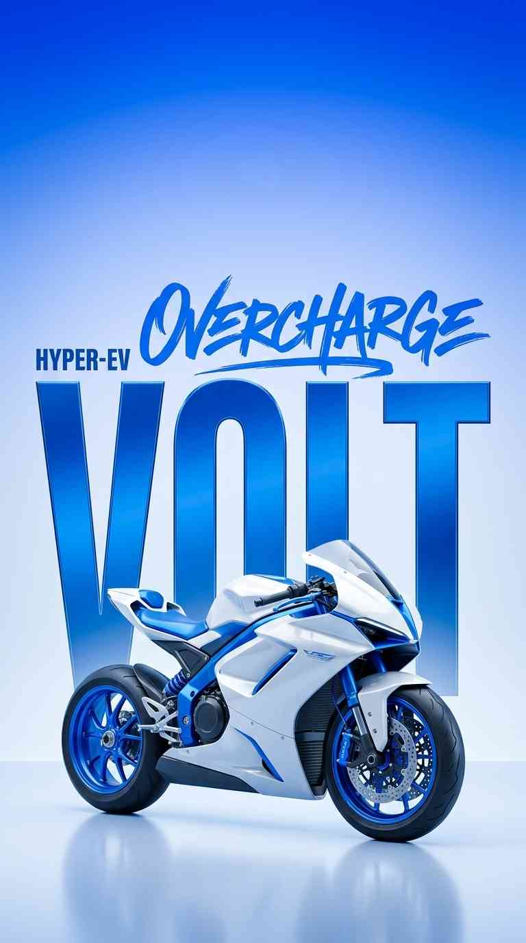 Moto Deportiva Volt Hyper-EV - Fondo 4K