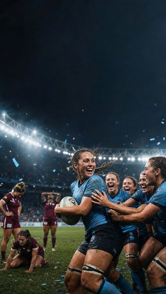 NRLW Scores & NSW Sky Blues Victory - 4K Wallpaper