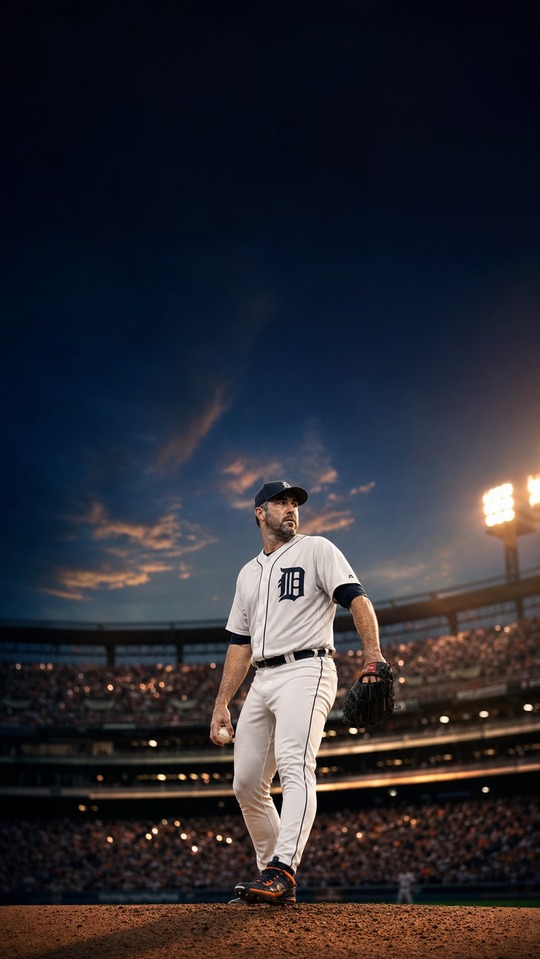 Justin Verlander Detroit Tigers - 4K Baseball Wallpaper