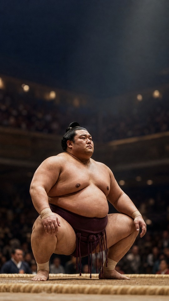 Ozeki Sumo Wrestler - 4K Phone Background