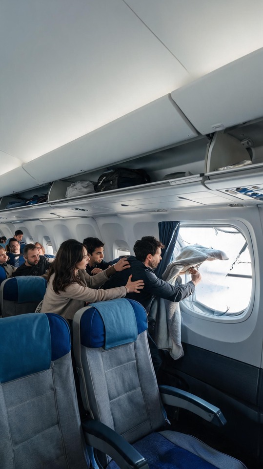飛行機減圧事故 シネマティック 4K壁紙
