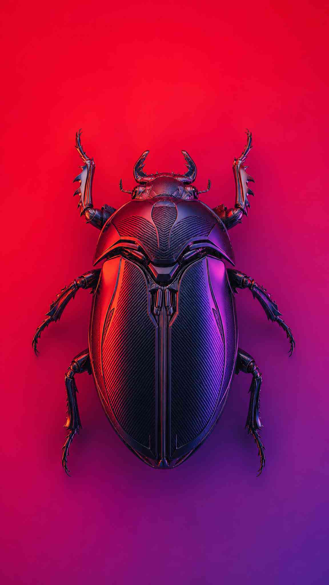 Cyber Scarab Mechanical Art - 4K Wallpaper