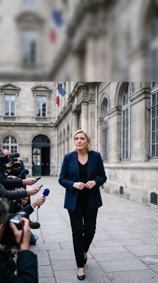 Le Pen Trial (Procès Le Pen) - 4K Phone Wallpaper